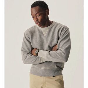 Buck Mason Heather Gray Crewneck Sweatshirt
